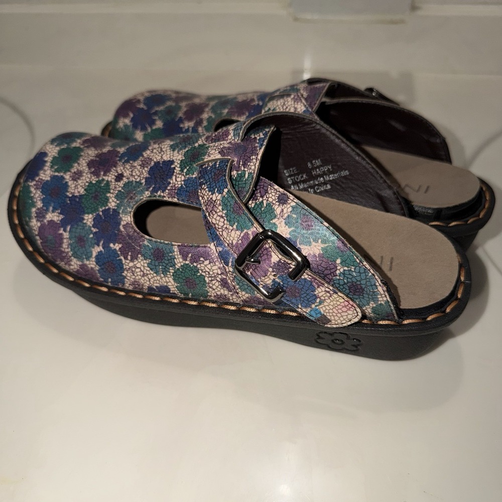 Ingaro Happy Nursing Shoes Slides Clogs Size 8.5 Women Multicolor Slip Resistant - Picture 5 of 9